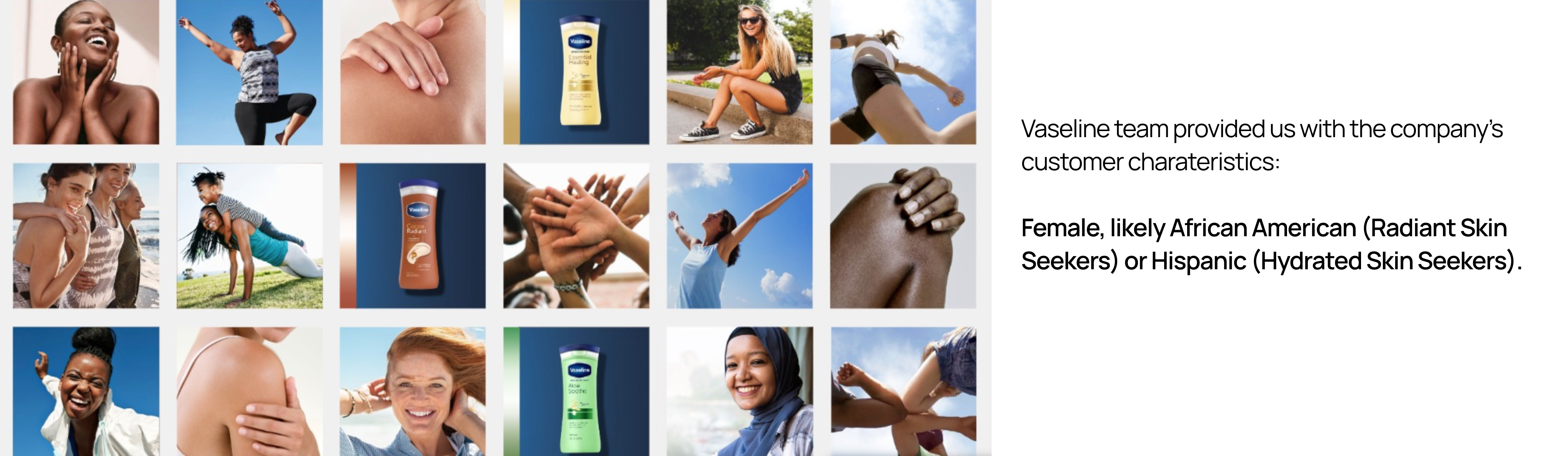 vaseline brand moodboard